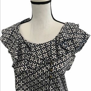 Banana Republic Size Small Sleeveless Faux Wrap